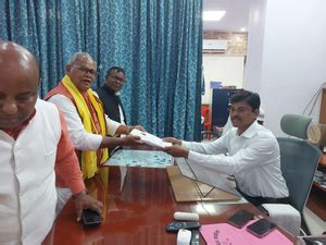 Jitan Manjhi Files Nomination As Nda Candidate From Gaya Pune News