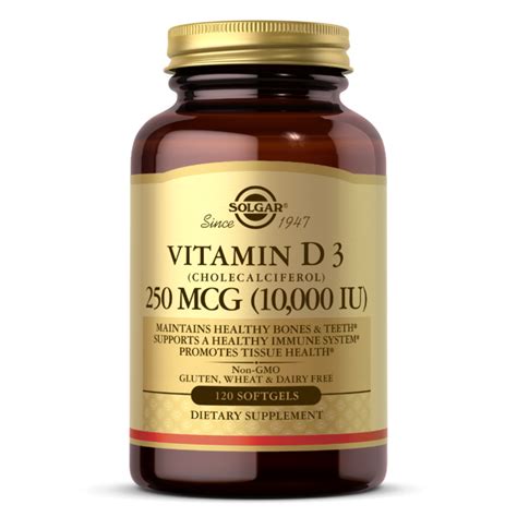 Vitamin D Iu Softgels Immune Support Solgar