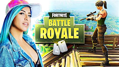 Girlfriend S St Time Playing Fortnite Battle Royale Gameplay Youtube