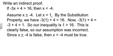 Indirect Proof Definition Geometry