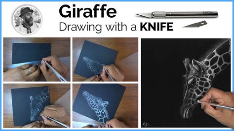 Giraffe Scratchboard By Esayas Youtube