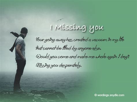 Missing You Messages And Wordings – Wordings and Messages