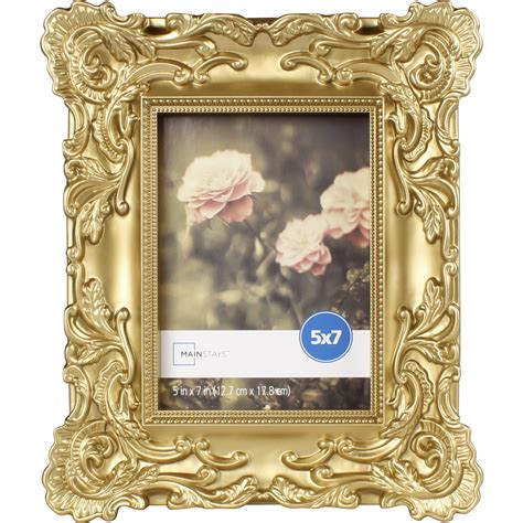 Mainstays 5x7 Baroque Picture Frame, Gold - Walmart.com