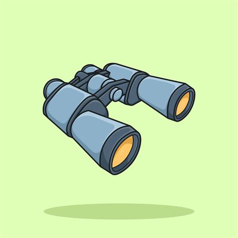 Binoculars Cartoon Vector Illustration Isolated 8693491 Vector Art At