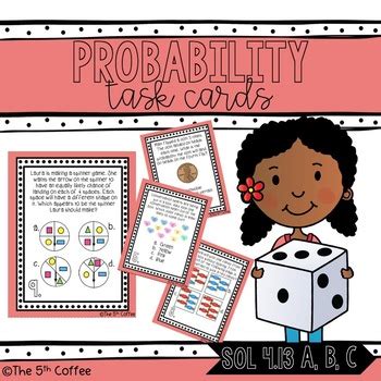 Probability Task Cards Sol A B C By The Th Coffee Tpt