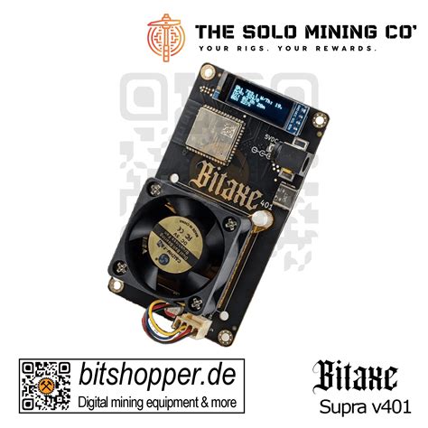 Bitaxe Supra V401 Open Source Bitcoin Miner Bitshopper De