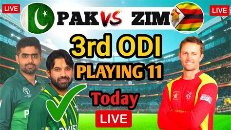 Pak Vs Zim 3rd Odi 2023 Highlights Match Playing 11 Pak Vs Zim 2023