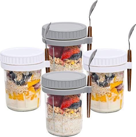 Amazon AYGXU 6PCS Overnight Oats Containers With Lids And Spoon 14