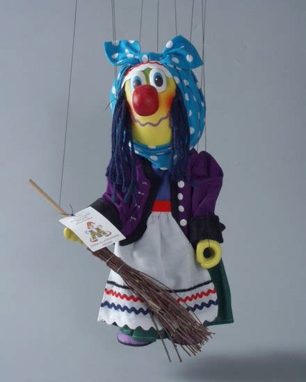 Ведьма марионетка деревянная купить на сайте dolls-puppets.com , MA453 ...