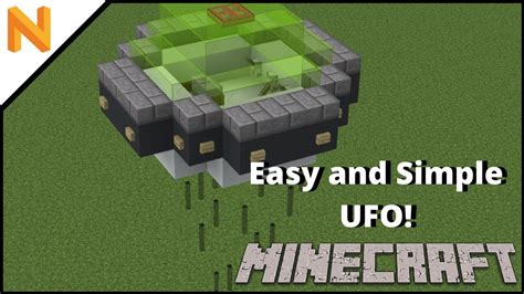 Minecraft Easy And Simple Floating UFO YouTube