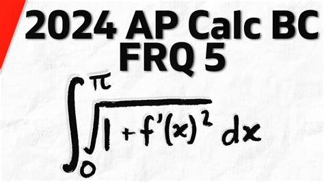 2024 AP Calculus BC FRQ 5 Solution Calculus 1 Exercises YouTube