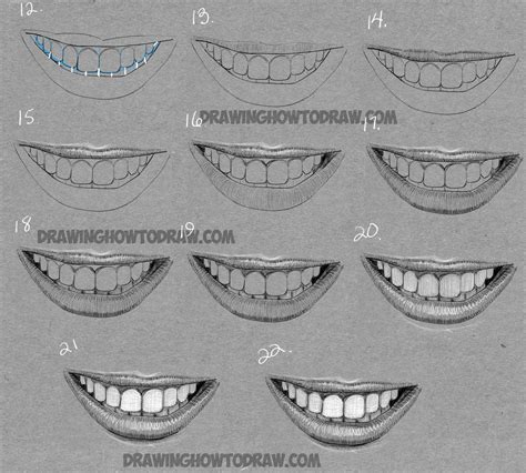 Realistic Female Mouth Drawing The mouths here are somewhat realistic and at the same time ...