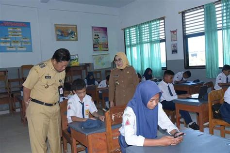 Pj Wali Kota Monitoring Pelaksanaan Ujian Sekolah Berbasis Digital