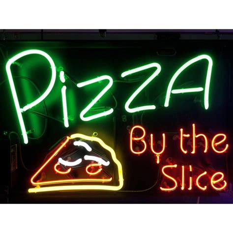 Pizza By The Slice Neon Sign