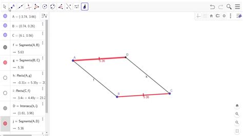 Como Hacer Un Paralelogramo En Geogebra Tutorial B Sico Youtube