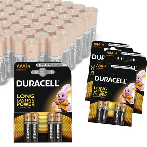 Pack Da O Mini Stilo Aaa Duracell Long Lasting Durablock Alcaline