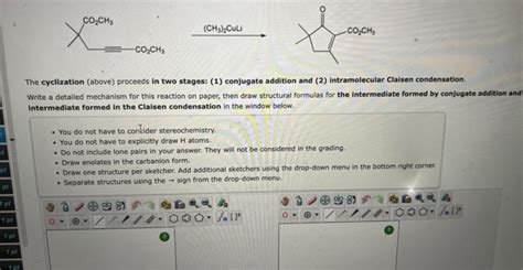 Solved The Cyclization Above Proceeds In Two Stages Chegg