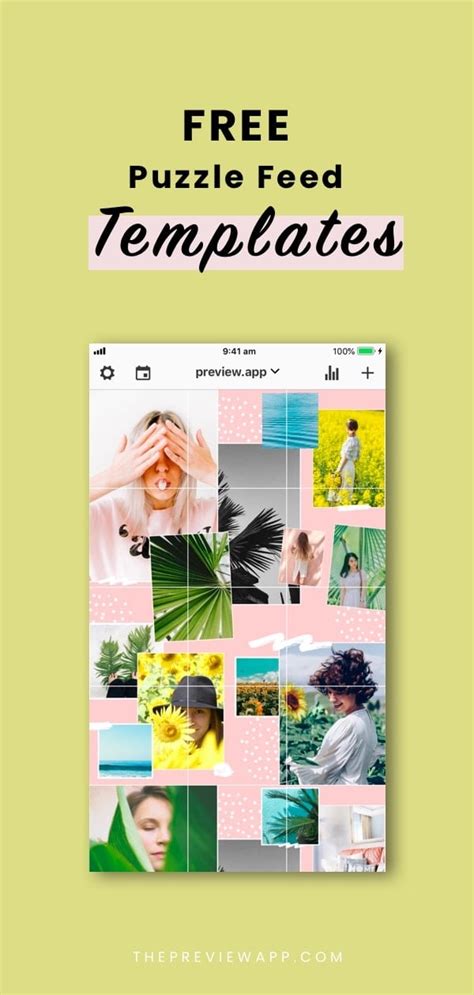 Instagram Puzzle Feed Template Psd Pulp