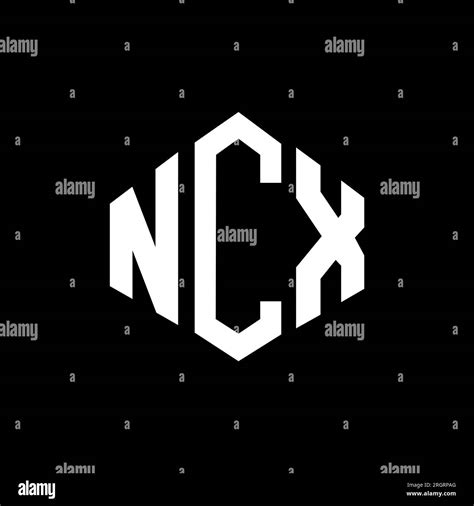 NCX letter logo design with polygon shape. NCX polygon and cube shape ...