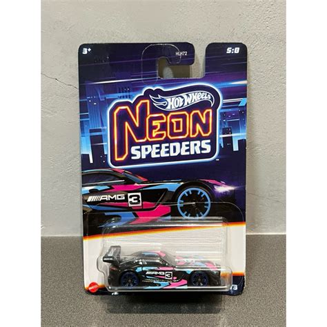 Hot Wheels 風火輪 Neon Speeders 霓虹系列 Mercedes Benz AMG GT3 賓士 蝦皮購物