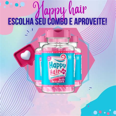 Happy Hair O Mais Poderoso Suplemento De Tratamento Capilar Ele