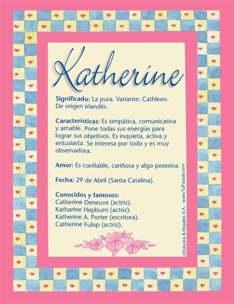 Katherine Significado Del Nombre Katherine Nombres Significados De