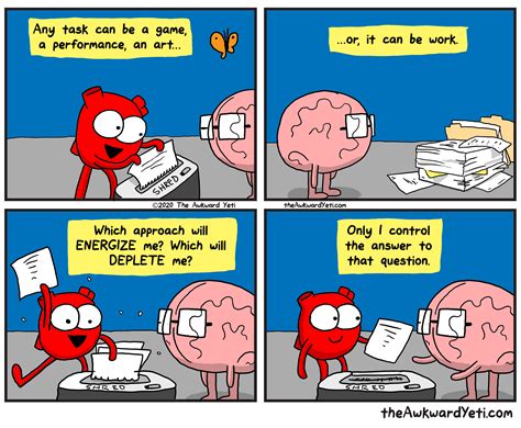 The Awkward Yeti Awkward Yeti Heart And Brain Comic Awkward