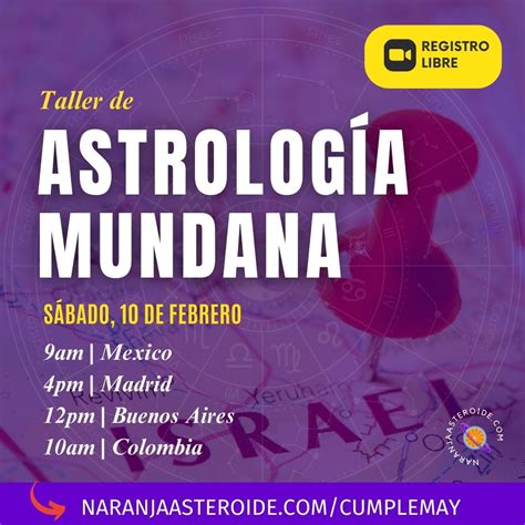 CLASE Astrología Mundana Express 50 OFF Naranja Asteroide