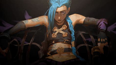 Jinx Arcane Netflix Series Lol Art 4k HD Wallpaper Rare Gallery