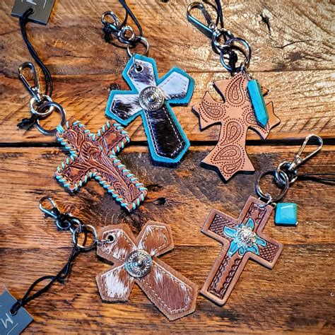 Cross Key Chains Etsy