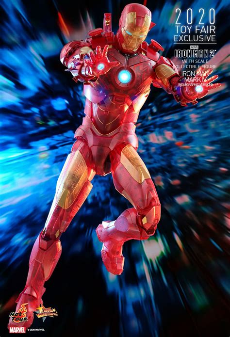 Hot Toys Iron Man 2 1 6th Scale Iron Man Mark Iv Holographic Version Collectible Figure