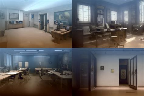 Cluttered Police Station Pack: 10 Visual Novel Backgrounds by Rachel Chen