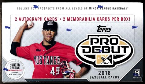 2018 Topps Pro Debut Baseball Hobby Box MVP Sports Cards