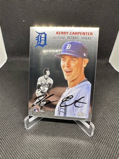 2023 Topps Chrome Platinum Anniversary 69 Kerry Carpenter RC Detroit