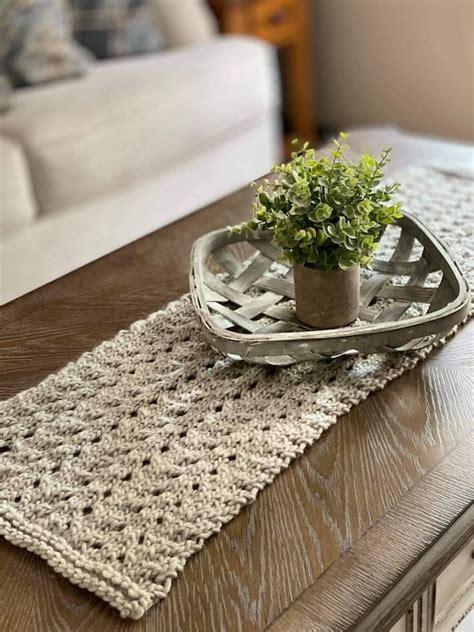 Free Knitting Patterns Table Runners Aninesarahjane