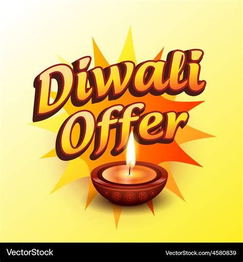 Diwali offer Royalty Free Vector Image - VectorStock