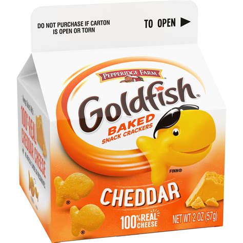 Pepperidge Farm Goldfish Cheddar Crackers 2 Oz Carton