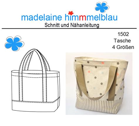 Produktfoto von madelaine himmmelblau für Schnittmuster 1502 Tasche 4