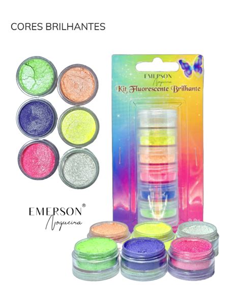 Pó Mágico Kit fluorescente brilhante Emerson arte