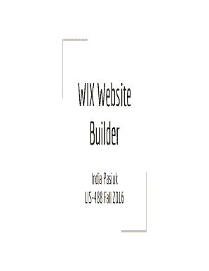 Fillable Online Wix Website Fax Email Print Pdffiller