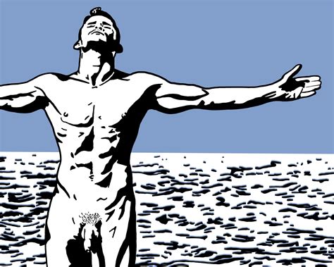 Male Nude Print Queer Art Erotic Nudity Swimmer Lgbt Etsy