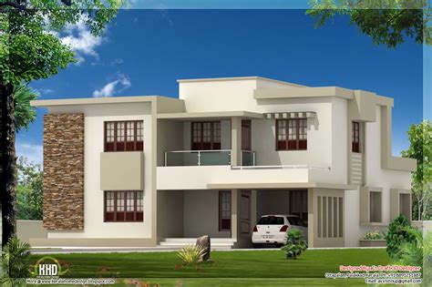 4 Bedroom Contemporary Flat Roof Home Design Kerala Home Design House Plans Uk Flat