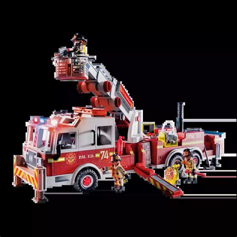 PLAYMOBIL US Tower Camion de pompiers avec échelle Worldshop