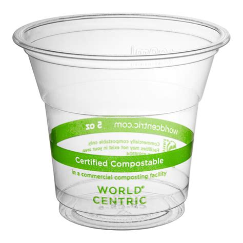 World Centric Oz Pla Plastic Compostable Cold Cup Case