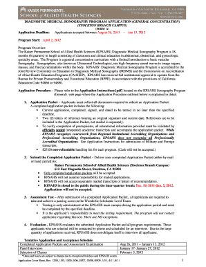 Fillable Online Kpsahs Kp Kpsahs Ultrasound Program Form Fax Email