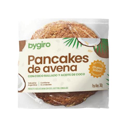 Pancakes De Avena Y Coco X Unidades Bygiro Alma Verde