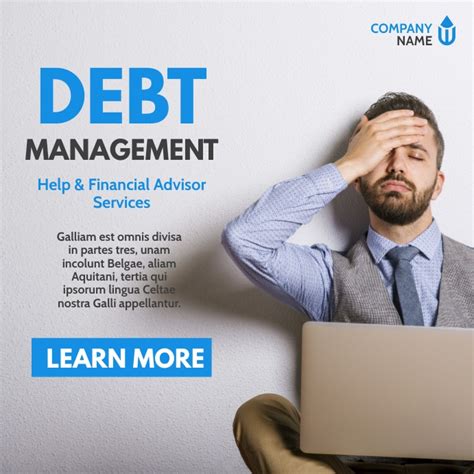 Debt Management And Financial Hep Ad Template Postermywall