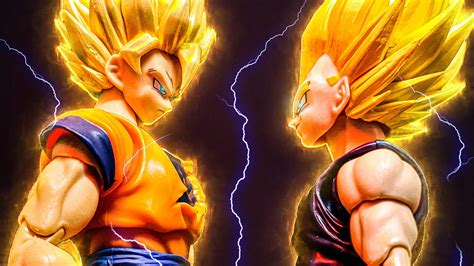 Goku Ssj2 Vs Majin Vegeta Dragon Ball Z Stop Motion Parte Zero Youtube