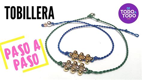 Tobilleras De Hilo F Ciles De Hacer How To Make An Anklet Youtube