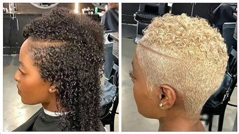 Short Blonde Haircuts For Black Females Wavy Haircut